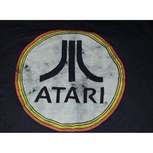 ATARI Logo Men's T-Shirt Sz XL - Navy Blue                                  B6